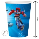 Obrázek Papírové kelímky Transformers 250 ml, 8 ks