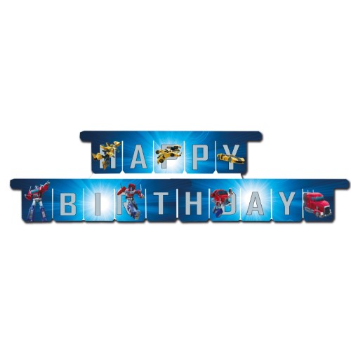 Levně Girlanda Happy Birthday Transformers 3 m