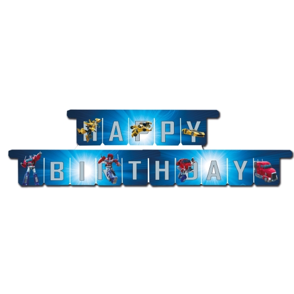 Girlanda Happy Birthday Transformers 3 m
