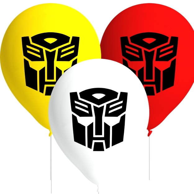 Latexové balónky Transformers barevný mix