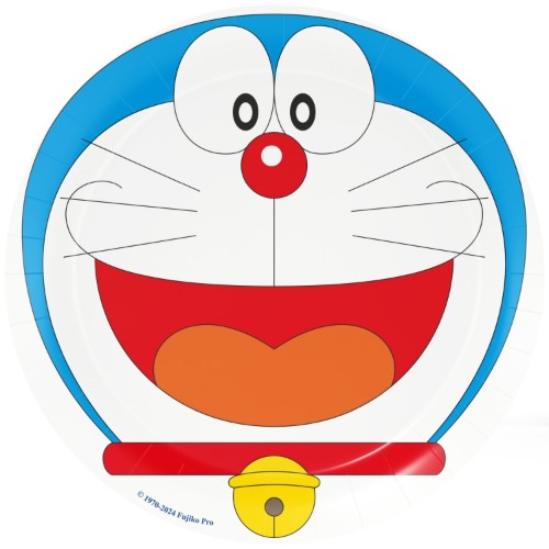 Levně Papírové talíře Doraemon 23 cm, 8 ks