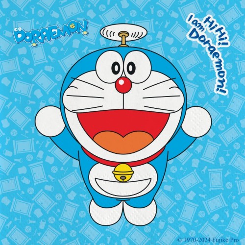 Levně Papírové ubrousky Doraemon 33 × 33 cm, 20 ks