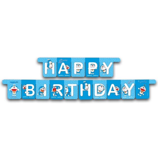 Girlanda Happy Birthday Doraemon