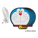 Obrázek Papírové masky Doraemon 6 ks