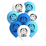 Doraemon balónky modré a bílé
