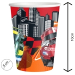 Obrazek Kubeczki papierowe Hot Wheels 250 ml, 8 szt.