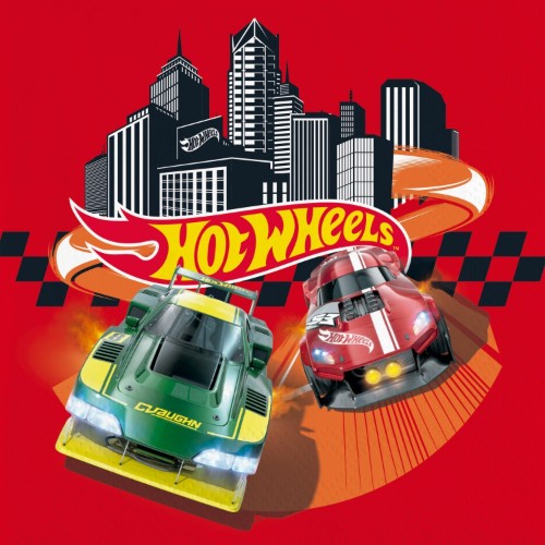 Levně Papírové ubrousky Hot Wheels 33 × 33 cm, 20 ks