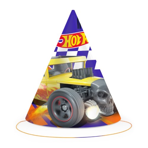 Levně Párty čepičky Hot Wheels – 6 ks