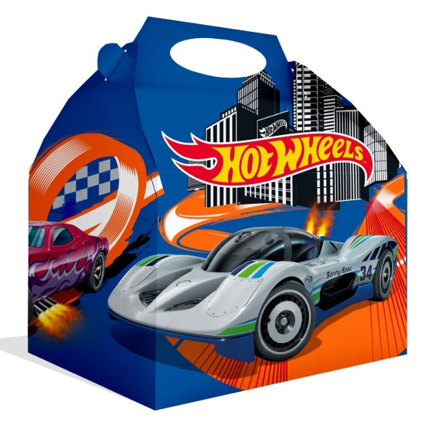 Dárkové krabičky Hot Wheels závodní auta 12 ks