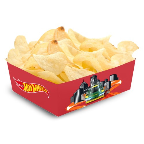 Levně Papírové misky na snacky Hot Wheels 12 ks