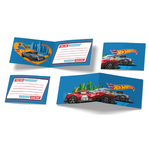 Levně Pozvánky na párty Hot Wheels 6 ks