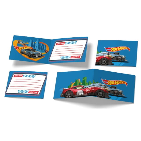 Pozvánky na párty Hot Wheels 6 ks