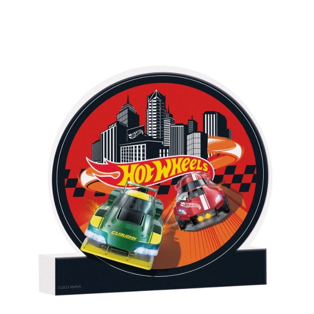 Dekorační figurka Hot Wheels 28,5 × 26,5 cm závodní auta