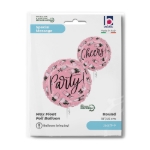 Obrázek Fóliový balonek Party Cheers růžový 45 cm/18"