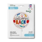 Obrázek Fóliový balonek Welcome Back školní motiv 45 cm/18"