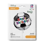 Narozeninový balonek fotbal motiv černo bílý design