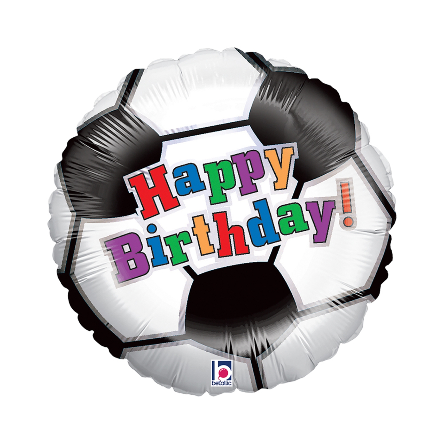 Levně Fóliový balonek fotbalový míč Happy Birthday 45 cm (18")