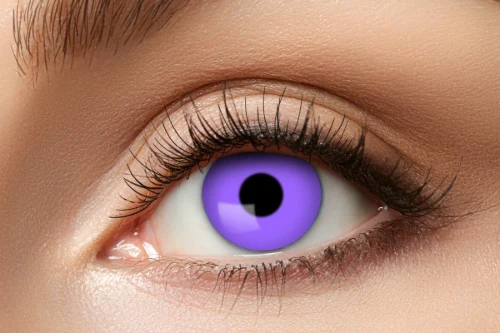 Levně Barevné kontaktní čočky Purple Gothic, 3měsíční, 1 pár