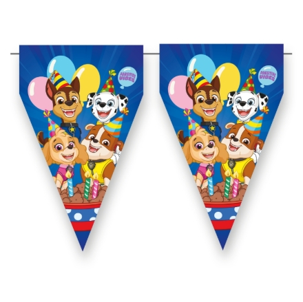 Vlaječková girlanda Tlapková patrola birthday 3 m