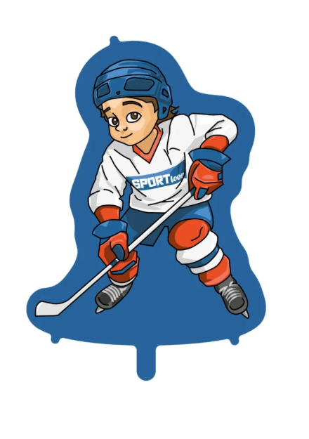 Fóliový balonek Hokejista Hokejový sen 60 cm ve tvaru postavy