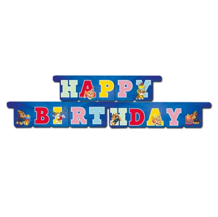 Girlanda Happy Birthday Tlapková patrola birthday