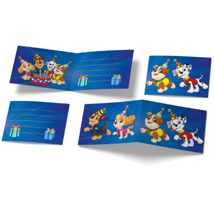 Pozvánky Tlapková patrola birthday 6 ks