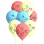 Paw Patrol balónky barevný mix na dětskou oslavu