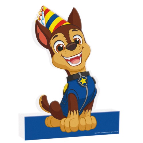 Levně Dekorační figurka Tlapková patrola birthday Chase, 29,2 x 21,3 cm