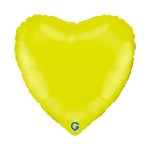 Matně limetkově zelený fóliový balonek ve tvaru srdce jako elegantní dekorace na oslavu