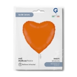 Matně oranžové srdce pro podzimní a halloweenskou výzdobu