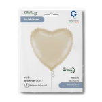 Krémové srdce Satin Cream pro svatební a elegantní výzdobu