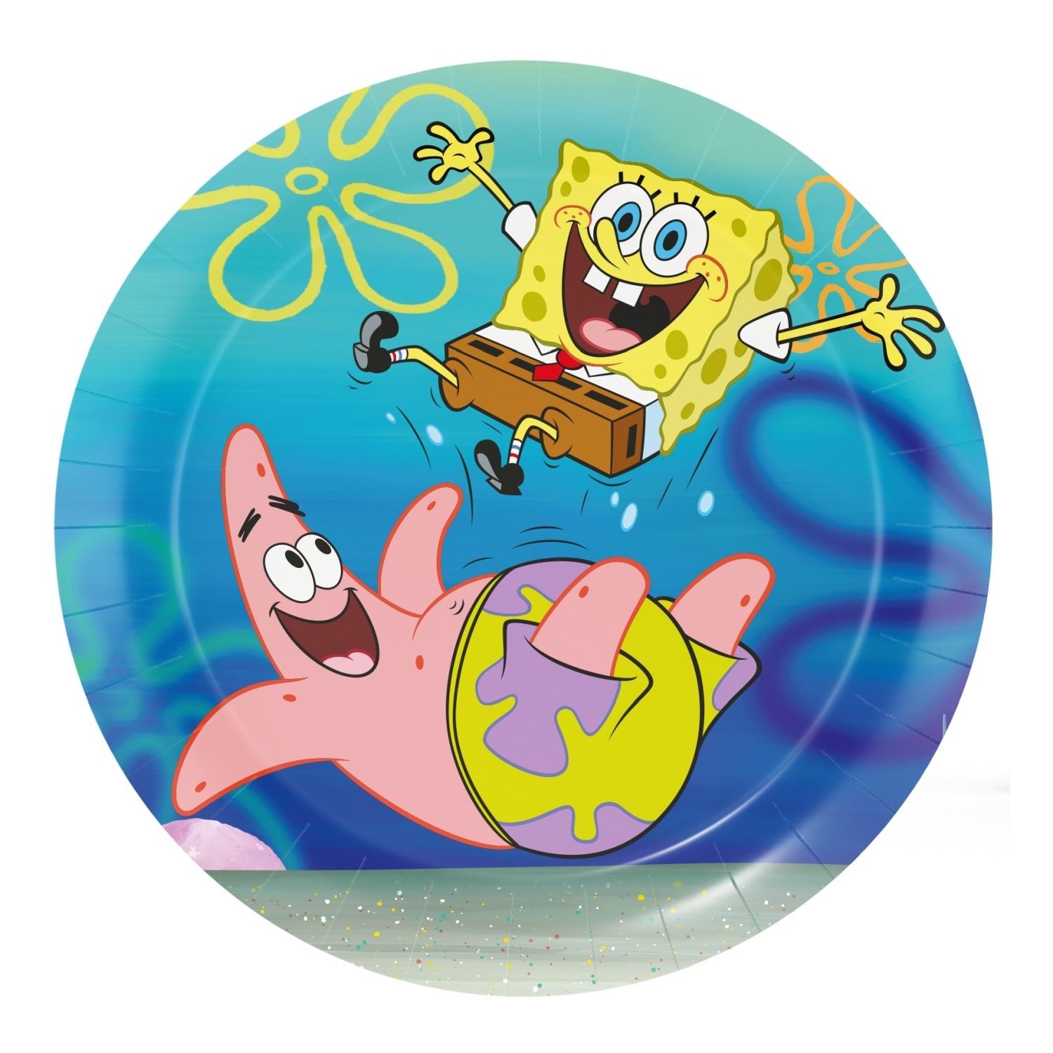 Papírové talířky SpongeBob 18 cm 8 ks