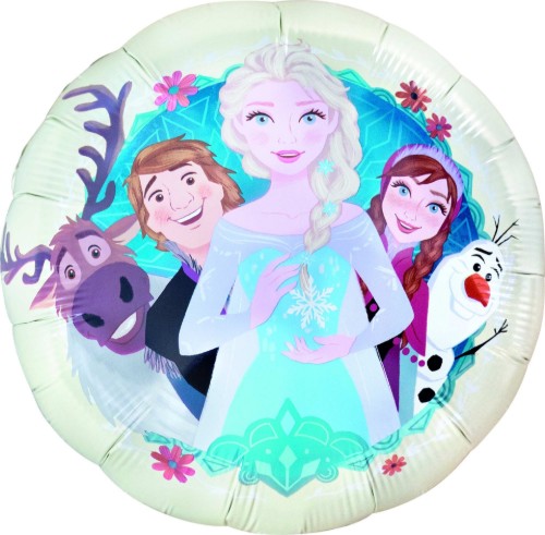 Levně Fóliový balonek Frozen Elsa Anna Olaf kulatý 45 cm