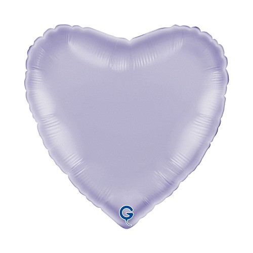 Levně Fóliový balonek srdce liliové - Satin Lilac 45 cm/18"