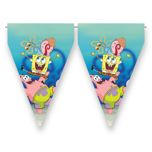 Levně Vlaječková girlanda SpongeBob 3 m
