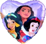 Obrazek Balon foliowy Disney Princess Heart 45 cm / 18"