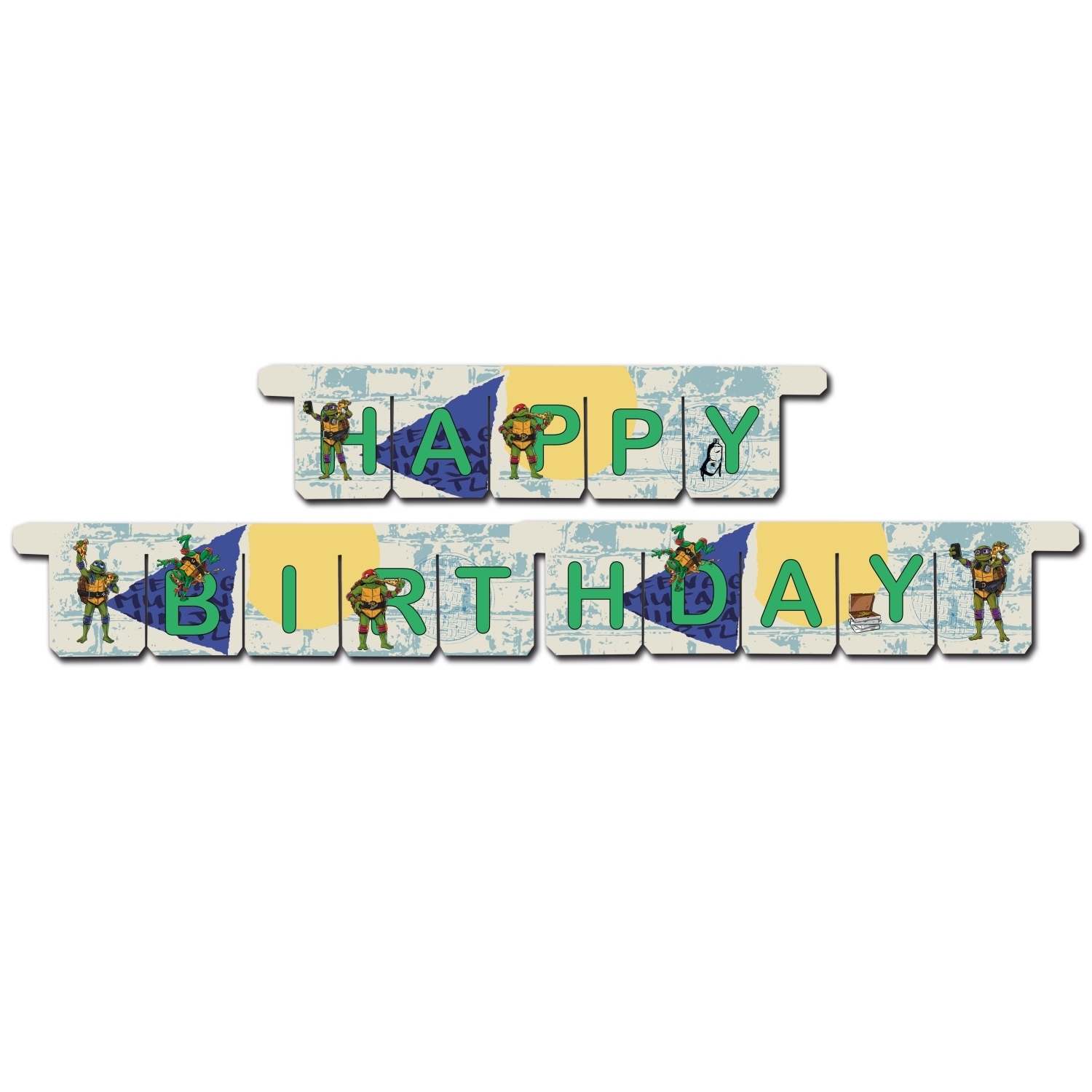 Levně Girlanda Happy Birthday Želvy ninja 3 m