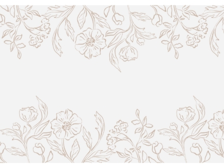 Krémový běhoun s květinovým potiskem, 40 × 500 cm