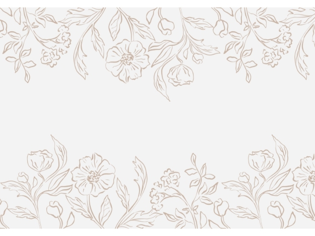 Krémový běhoun s květinovým potiskem, 40 × 500 cm