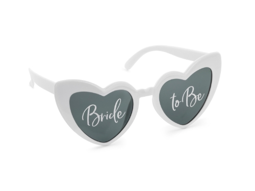 Levně Brýle srdíčka Bride to Be bílé
