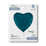 Petrolejově modré srdce Satin Petrol Blue pro elegantní party výzdobu