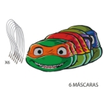 Dětské masky Ninja Turtles na oslavu