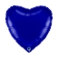 Tmavě modrý balonek ve tvaru srdce jako elegantní dekorace na večerní oslavu