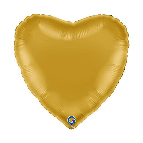 Levně Fóliový balonek srdce zlaté - Light Gold 45 cm/18"