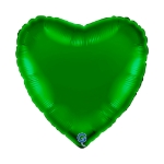 Zelený balonek ve tvaru srdce jako dekorace na narozeninovou nebo zahradní oslavu