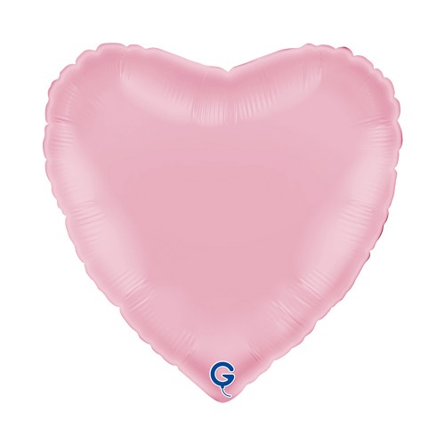 Levně Fóliový balonek srdce světle růžové - Pastel Pink 45 cm/18"
