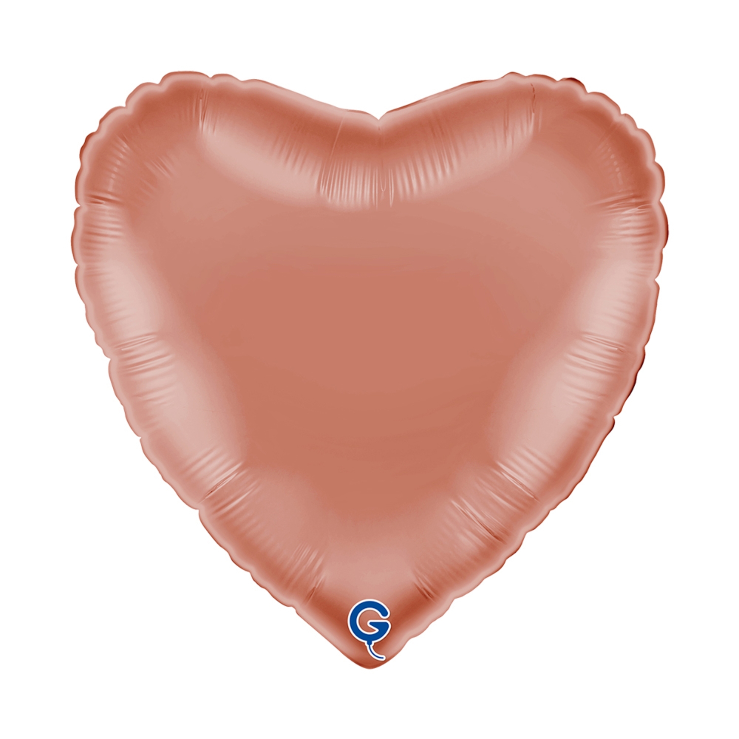 Levně Fóliový balonek srdce rose gold - Rose Gold 45 cm/18"