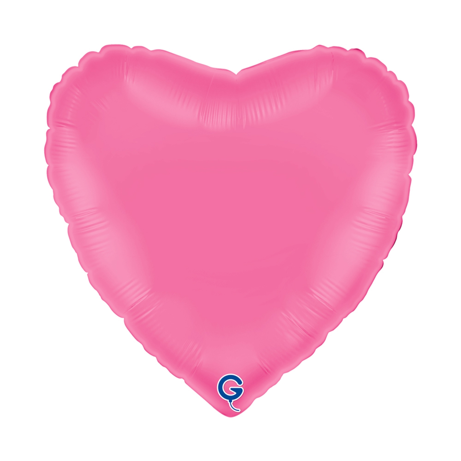 Levně Fóliový balonek srdce růžový - Bubble Gum 45 cm/18"