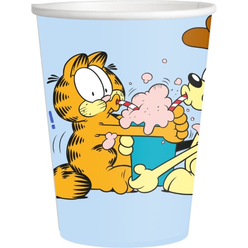 Levně Papírové kelímky Garfield 250 ml, 8 ks
