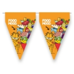 Garfield vlaječková girlanda 3 m detail vlaječek